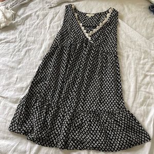 KORI Black and White Geometric Dress size M